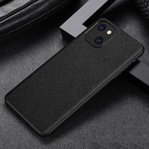 Coque Luxe Cuir Housse Etui A04 pour Apple iPhone 13 Mini Noir