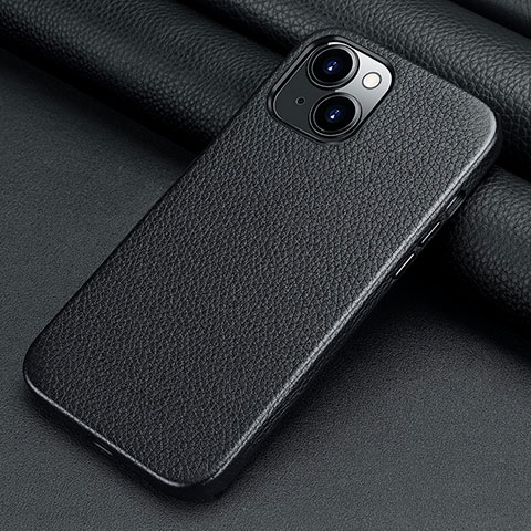 Coque Luxe Cuir Housse Etui A09 pour Apple iPhone 13 Mini Noir