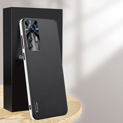 Coque Luxe Cuir Housse Etui AT1 pour Xiaomi Mi 12T 5G Noir