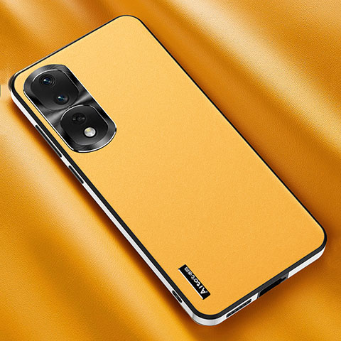 Coque Luxe Cuir Housse Etui AT2 pour Huawei Honor 80 Pro Flat 5G Jaune