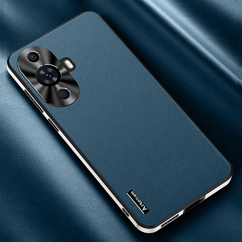 Coque Luxe Cuir Housse Etui AT2 pour Huawei Nova 11 Bleu