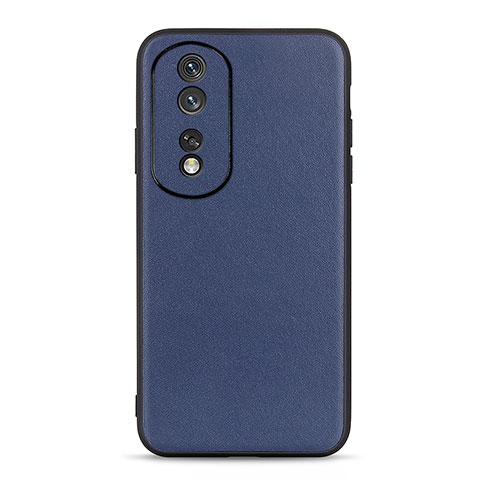 Coque Luxe Cuir Housse Etui B01H pour Huawei Honor 80 Pro 5G Bleu