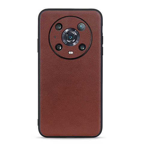 Coque Luxe Cuir Housse Etui B01H pour Huawei Honor Magic4 Pro 5G Marron