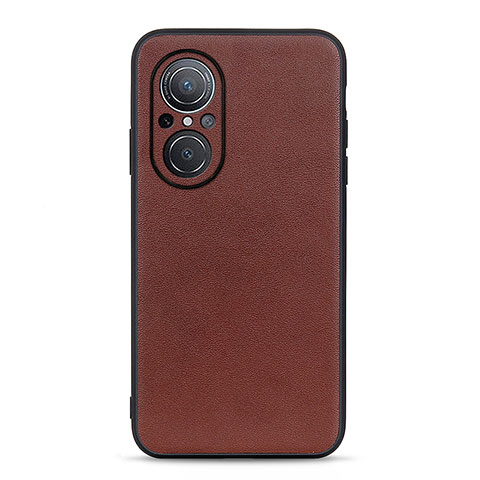 Coque Luxe Cuir Housse Etui B01H pour Huawei Nova 9 SE Marron