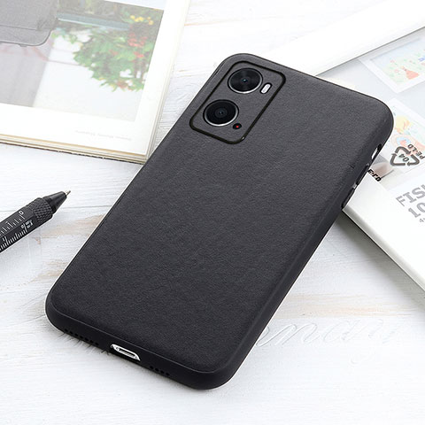 Coque Luxe Cuir Housse Etui B01H pour Oppo A36 Noir