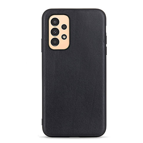 Coque Luxe Cuir Housse Etui B01H pour Samsung Galaxy A13 4G Noir