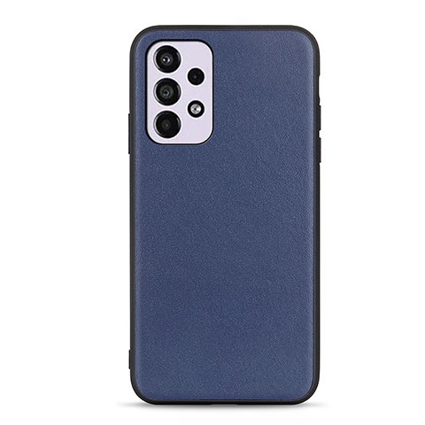 Coque Luxe Cuir Housse Etui B01H pour Samsung Galaxy A33 5G Bleu