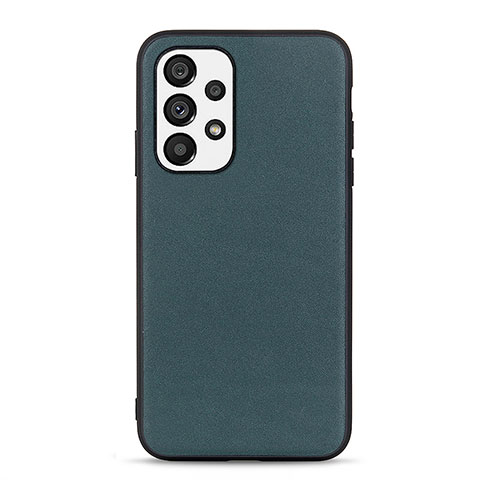 Coque Luxe Cuir Housse Etui B01H pour Samsung Galaxy A73 5G Vert