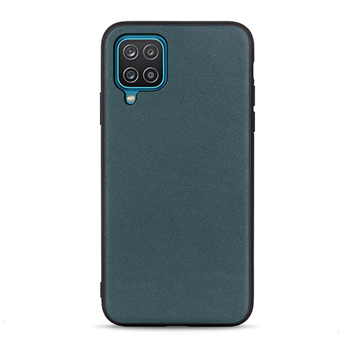 Coque Luxe Cuir Housse Etui B01H pour Samsung Galaxy M12 Vert