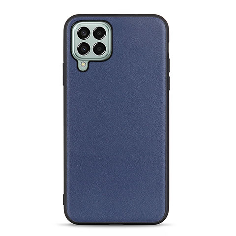 Coque Luxe Cuir Housse Etui B01H pour Samsung Galaxy M33 5G Bleu