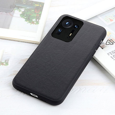 Coque Luxe Cuir Housse Etui B01H pour Xiaomi Mi Mix 4 5G Noir