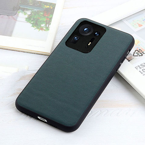 Coque Luxe Cuir Housse Etui B01H pour Xiaomi Mi Mix 4 5G Vert