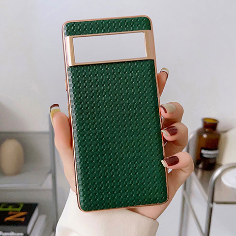 Coque Luxe Cuir Housse Etui B02H pour Google Pixel 6a 5G Vert