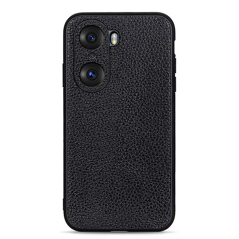 Coque Luxe Cuir Housse Etui B02H pour Huawei Honor 60 5G Noir