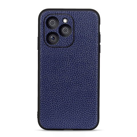 Coque Luxe Cuir Housse Etui B02H pour Huawei Honor 60 SE 5G Bleu