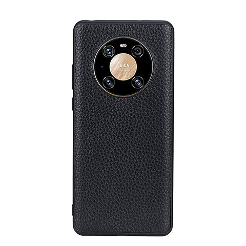 Coque Luxe Cuir Housse Etui B02H pour Huawei Mate 40 Noir