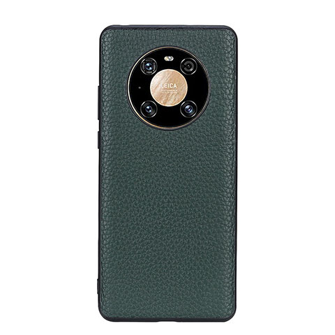 Coque Luxe Cuir Housse Etui B02H pour Huawei Mate 40 Pro Vert