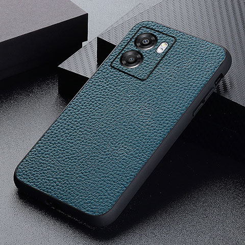 Coque Luxe Cuir Housse Etui B02H pour Realme V23i 5G Vert