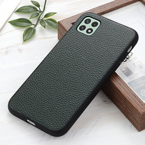 Coque Luxe Cuir Housse Etui B02H pour Samsung Galaxy A22 5G Vert