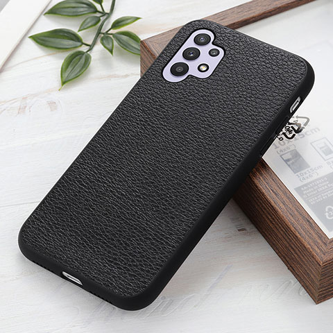 Coque Luxe Cuir Housse Etui B02H pour Samsung Galaxy A32 5G Noir