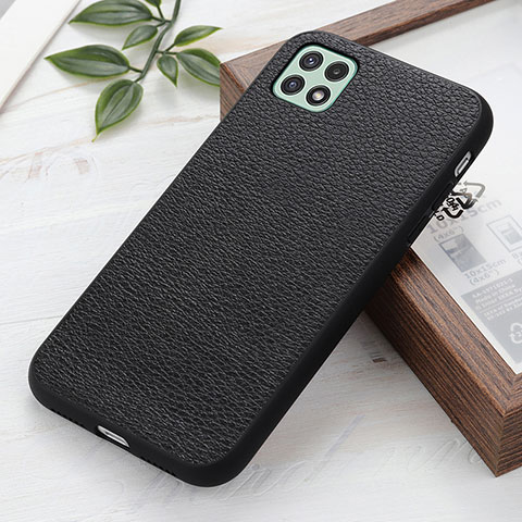 Coque Luxe Cuir Housse Etui B02H pour Samsung Galaxy F42 5G Noir