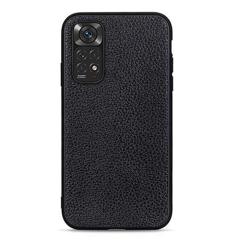 Coque Luxe Cuir Housse Etui B02H pour Xiaomi Redmi Note 11 4G (2022) Noir