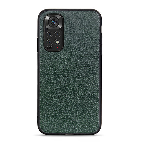 Coque Luxe Cuir Housse Etui B02H pour Xiaomi Redmi Note 11S 4G Vert