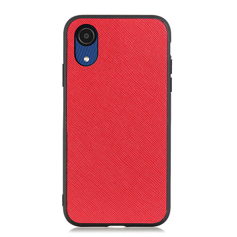 Coque Luxe Cuir Housse Etui B03H pour Samsung Galaxy A03 Core Rouge