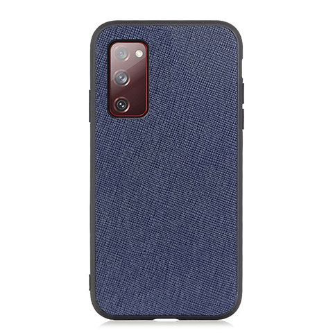 Coque Luxe Cuir Housse Etui B03H pour Samsung Galaxy S20 FE (2022) 5G Bleu