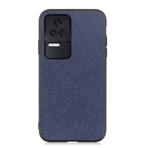 Coque Luxe Cuir Housse Etui B03H pour Xiaomi Poco F4 5G Bleu