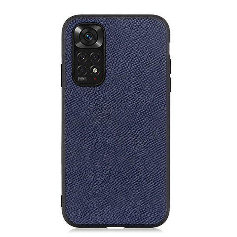 Coque Luxe Cuir Housse Etui B03H pour Xiaomi Redmi Note 11 4G (2022) Bleu