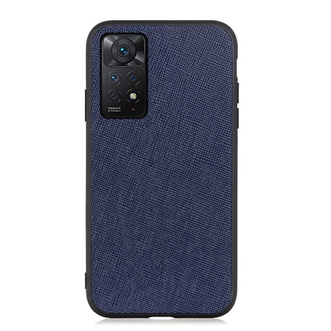 Coque Luxe Cuir Housse Etui B03H pour Xiaomi Redmi Note 11 Pro 4G Bleu