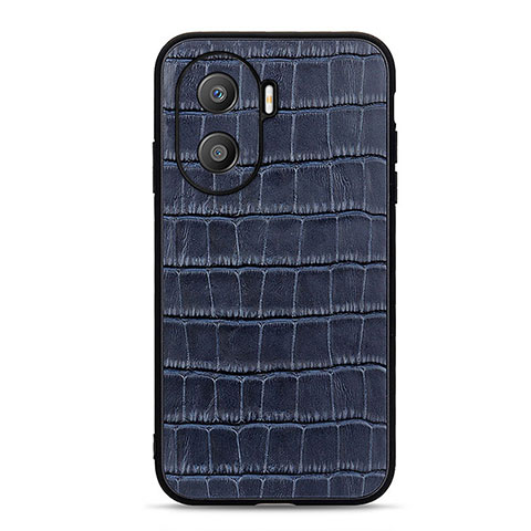 Coque Luxe Cuir Housse Etui B04H pour Huawei Honor X40i 5G Bleu