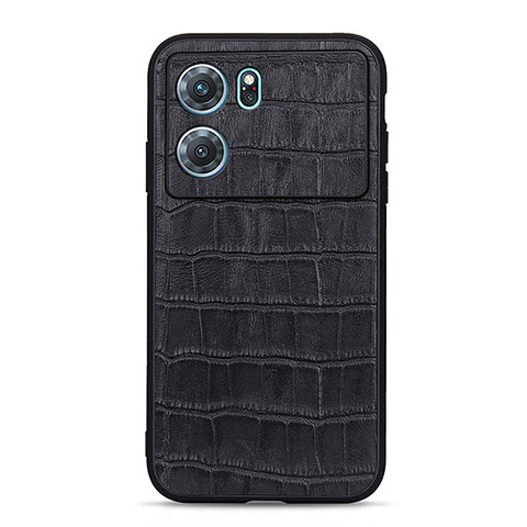 Coque Luxe Cuir Housse Etui B04H pour Oppo K10 5G Noir