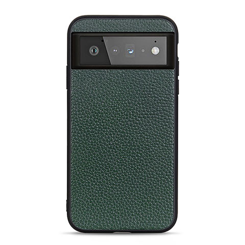 Coque Luxe Cuir Housse Etui B05H pour Google Pixel 6 5G Vert