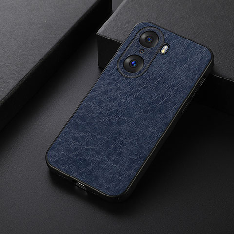 Coque Luxe Cuir Housse Etui B05H pour Huawei Honor 60 Pro 5G Bleu