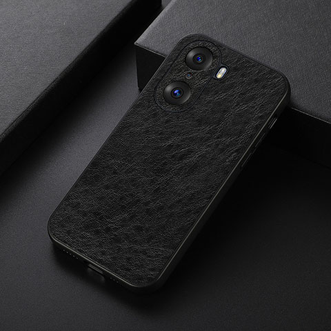 Coque Luxe Cuir Housse Etui B05H pour Huawei Honor 60 Pro 5G Noir