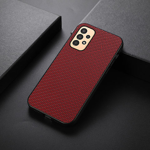 Coque Luxe Cuir Housse Etui B05H pour Samsung Galaxy A13 4G Rouge