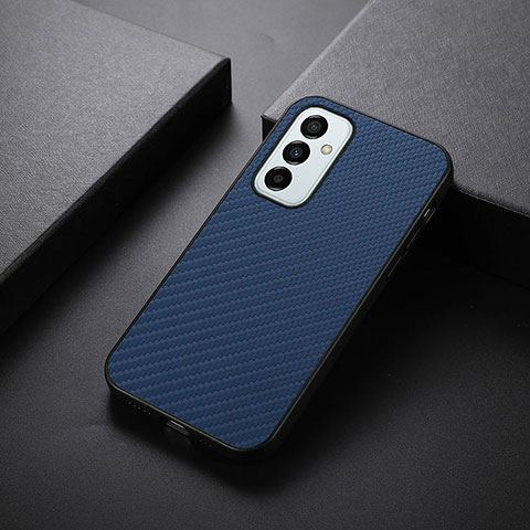 Coque Luxe Cuir Housse Etui B05H pour Samsung Galaxy M23 5G Bleu