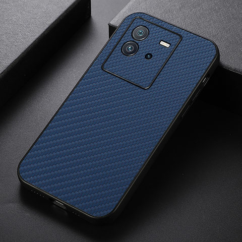 Coque Luxe Cuir Housse Etui B05H pour Vivo iQOO Neo6 5G Bleu