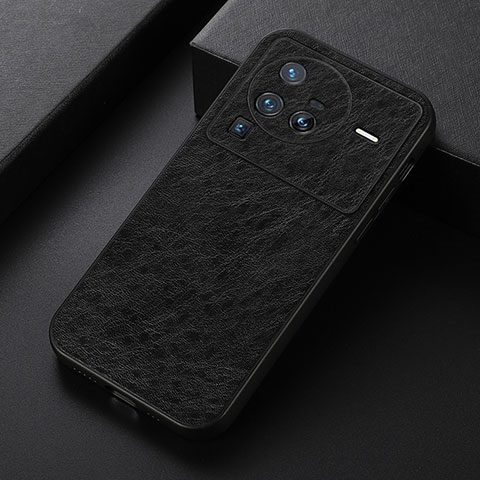 Coque Luxe Cuir Housse Etui B05H pour Vivo X80 Pro 5G Noir