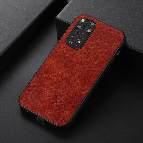 Coque Luxe Cuir Housse Etui B05H pour Xiaomi Redmi Note 11S 4G Marron