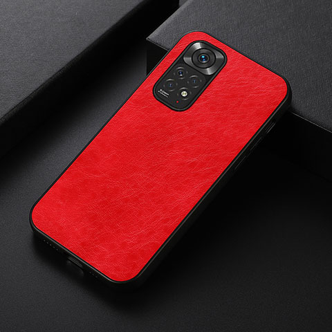 Coque Luxe Cuir Housse Etui B05H pour Xiaomi Redmi Note 11S 4G Rouge