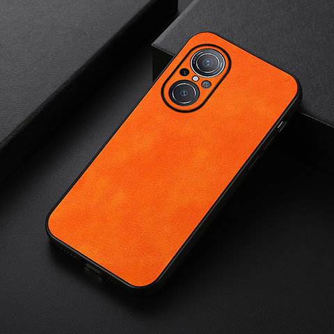 Coque Luxe Cuir Housse Etui B06H pour Huawei Honor 50 SE 5G Orange