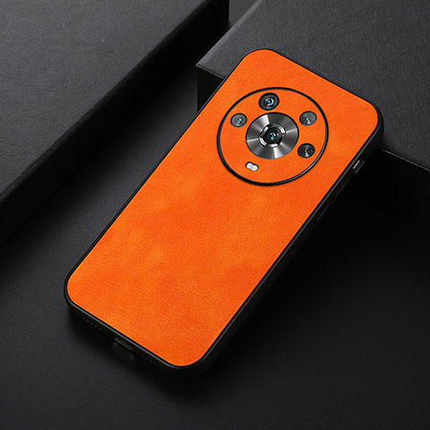 Coque Luxe Cuir Housse Etui B06H pour Huawei Honor Magic4 5G Orange