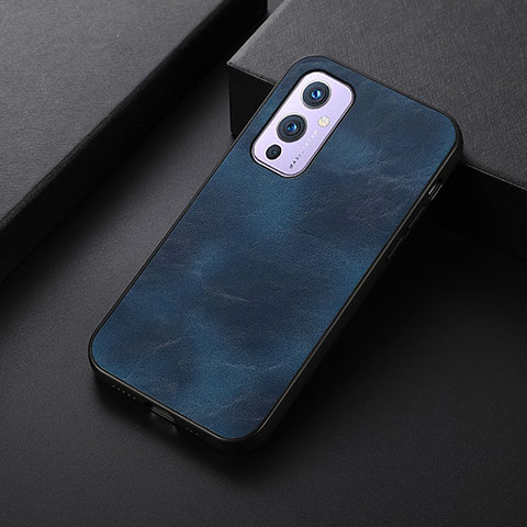 Coque Luxe Cuir Housse Etui B06H pour OnePlus 9 5G Bleu