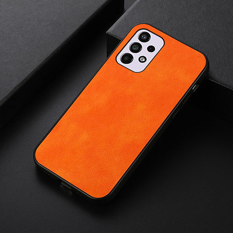 Coque Luxe Cuir Housse Etui B06H pour Samsung Galaxy A33 5G Orange