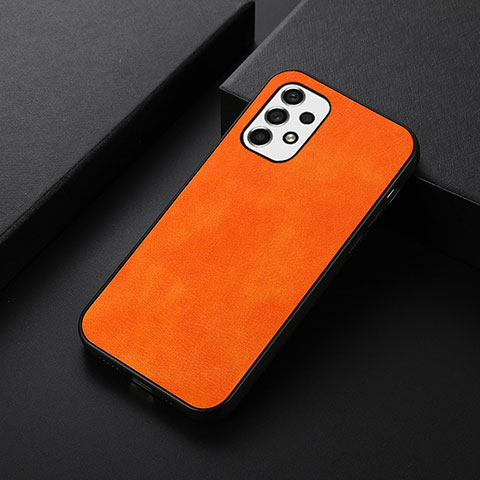 Coque Luxe Cuir Housse Etui B06H pour Samsung Galaxy A53 5G Orange