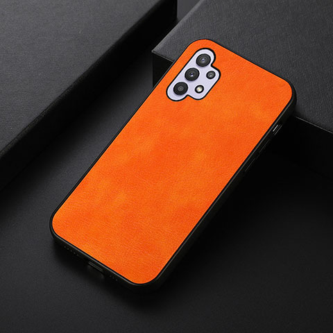 Coque Luxe Cuir Housse Etui B06H pour Samsung Galaxy M32 5G Orange