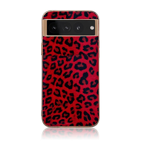 Coque Luxe Cuir Housse Etui B07H pour Google Pixel 7 Pro 5G Rouge